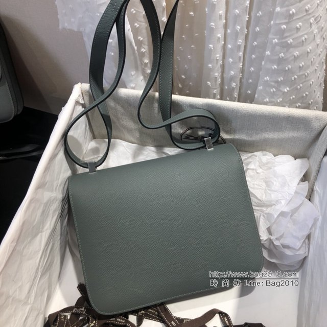 Hermes空姐包 愛馬仕Constance方胖子半手工 Epsom掌紋小牛進口皮 Hermes單肩斜挎包  tdh2103